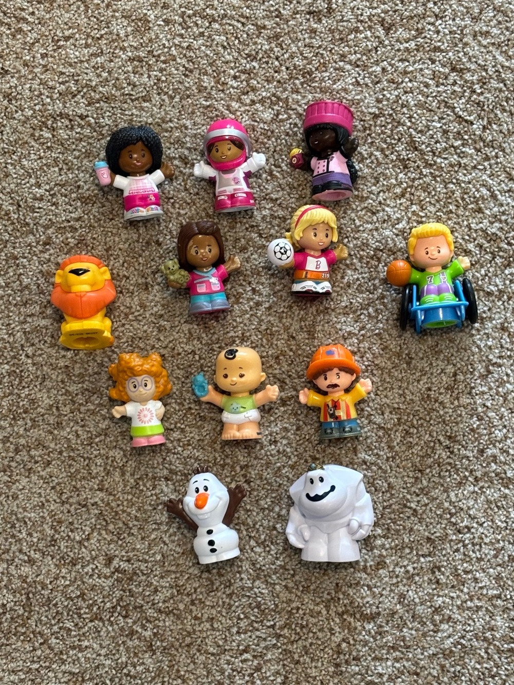 FISHER PRICE Little People Lot of Figures Animals Barbie Frozen 2012-2022